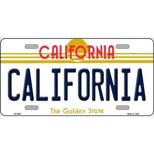 California License Plate  Background Metal Tag Retro Sign New CA Wall